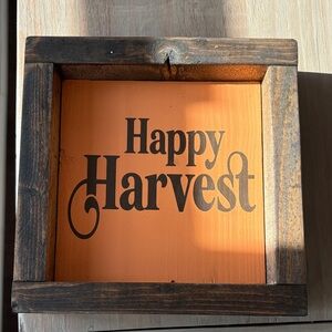 Happy Harvest Wooden Sign